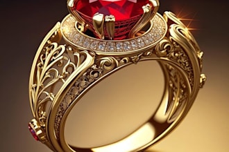 do 3d jewelry modelling jewelry design cad modelling printing