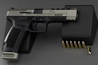 3d realistic shortgun model,grenade model,3d gun assets,pbr texture for ue5 rig