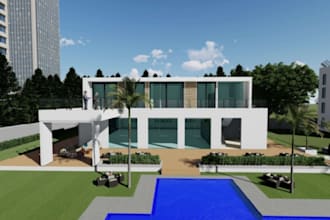 retouch 3d modern style event hall,concreate structure,lounge design,site plans