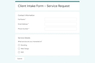 custom survey or intake forms using jotform google form type form cognito form