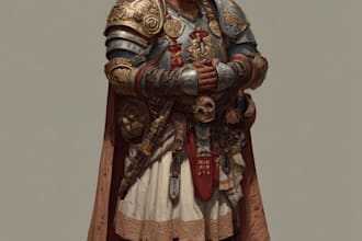 make your ttrpg oc, vtm, fantasy, dnd character art