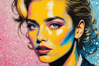 draw an awesome wpap pop art portrait style