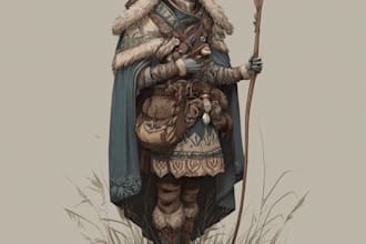make a amazing d and d character for you