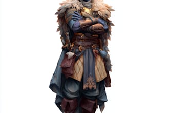 do dnd character art, concept art and commission art