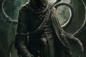 make zombie monster horror characters in my own style