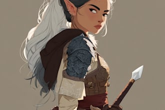 illustrate fancy rpg dnd character art
