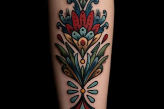 make old school style tattoo design
