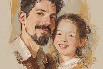 draw a friendship portrait and family portrait