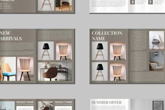 design product catalog, catalogue, brochure, magazine layout, lookbook, brochure