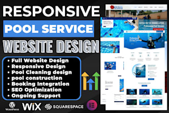 design swimming pool service website pool construction pool cleaning website