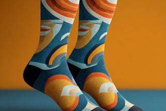 design modern and unique custom socks
