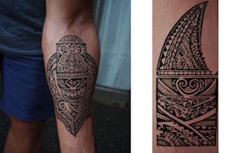 design a polynesian maori tribal tattoo