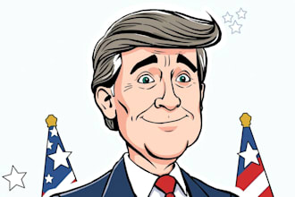 draw political cartoon and caricature