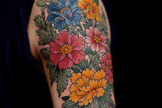 create japanese or oriental tattoo design for you