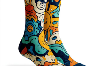 create beautiful socks and tie design pattern