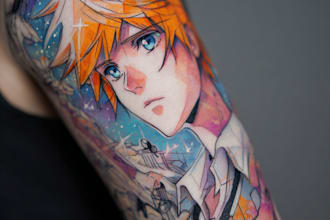 make anime tattoo design