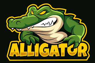 do minimalist modern and business crocodile logo design