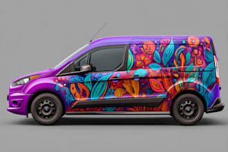 do professional car wrap design, van wrap design