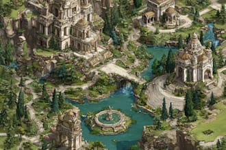 make fantasy map illustration for dnd, novels, games, maps and cities and etc