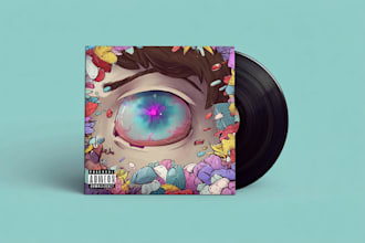 design an eye catching cartoon album cover for you
