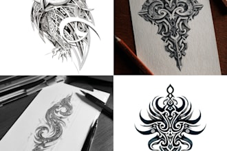 draw for you a custom tribal tattoo design