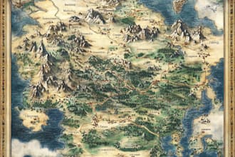 design vector maps, event maps, fantasy festival maps