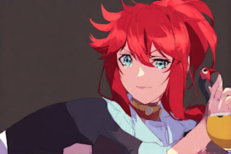 draw amazing anime character you ask me in my style