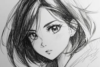 draw anime or manga style custom illustrations