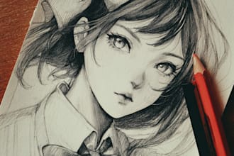 draw an anime manga illustration