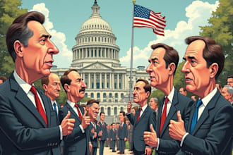 design political or social cartoons