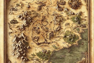 draw fantasy map, site plan, neighborhood
