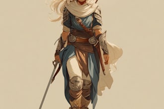 make beautiful sci fi, fantasy, dnd character portraits