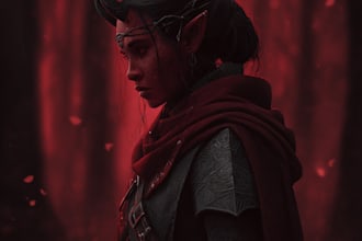 paint your dark fantasy dnd character illustration