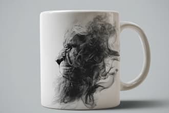 create custom typography coffee mug design or cup design