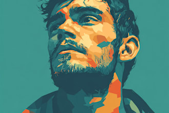 make a vector portrait or illustration
