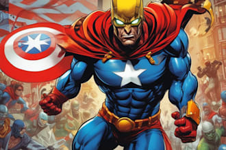 draw graphic novel comic book superhero comic comic page