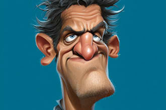 create bighead cartoon caricature from your photo