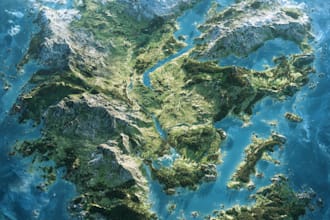 create a beautiful fantasy map in 4k for you