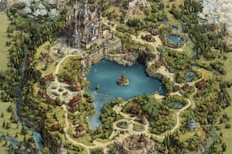 do map illustration map design fantasy map maker cartography city map vector map