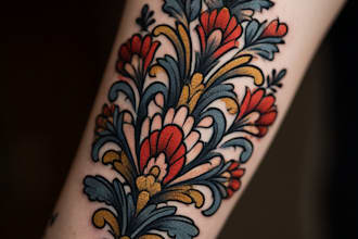 create custom mandala and color work tattoo design