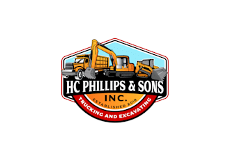 design super excavation, pioneering vintage logo  in 12 hours