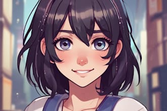 draw anime or manga style portrait