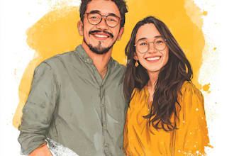 make an unique friendship portrait and family portrait