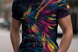 create creative custom graphic and typography t shirt design