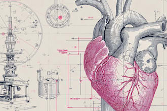 draw anatomy and medical vector illustration
