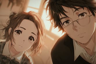 draw manga comic webtoon anime story for you