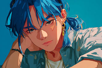 make anime and game style characters art