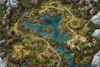 design create your fantasy map, world map, battle map dnd