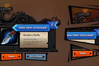 create game UI elements