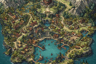 do your unique fantasy battle map